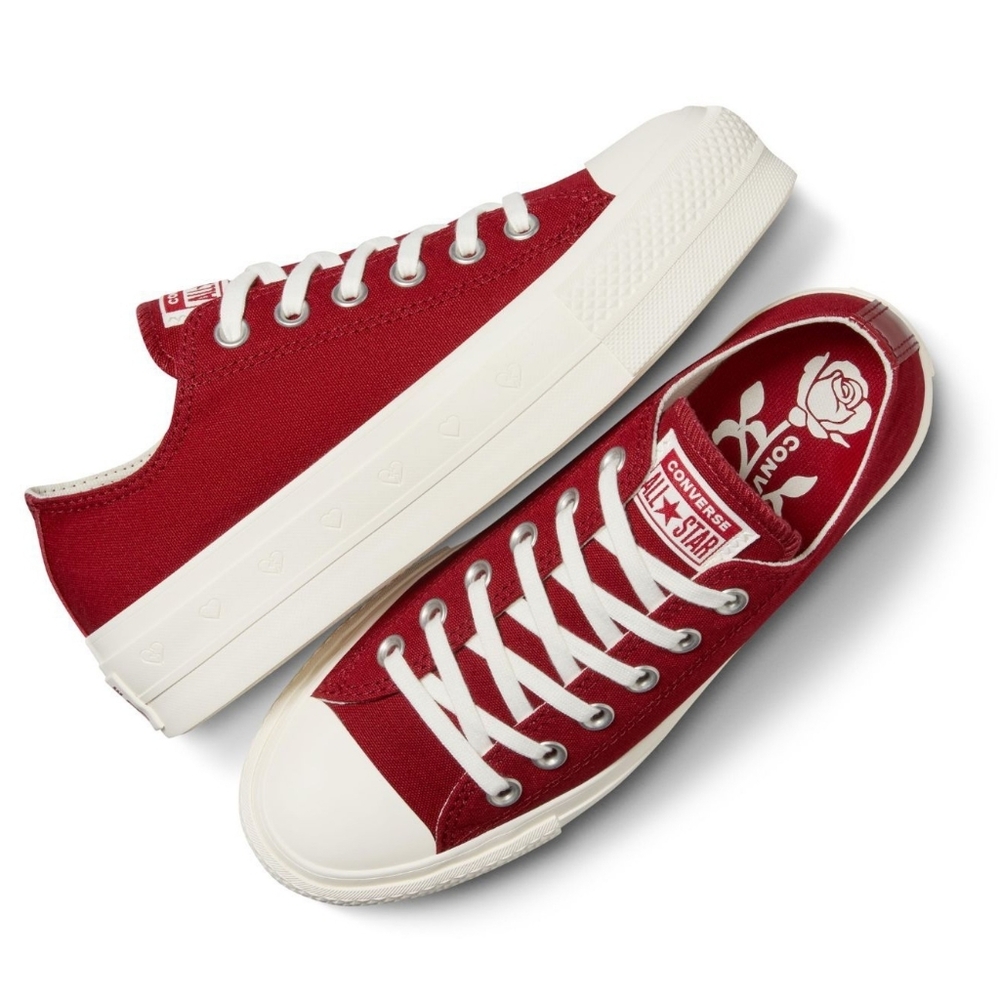 Converse Chuck Taylor All Star “Love Fearlessly” Low Top Platform - Red